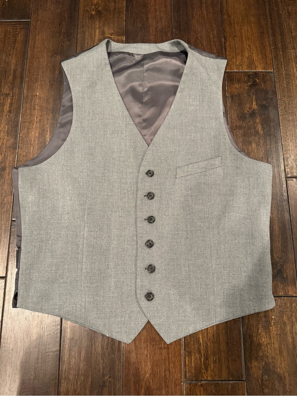 Men's Banana Republic Dress Vest - Gray - Large